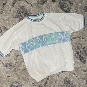 Vintage abstract knit Sweater SZ Large